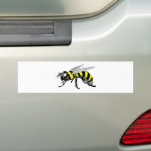 Gele jas bumpersticker (Op auto)