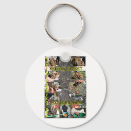 Gele jas sleutelhanger