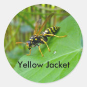 Gele jas Stickers (Voorkant)