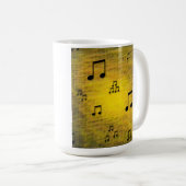 Gele Jazz Art Mok (Voorkant rechts)