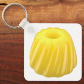Gele jelly pudding sleutelhanger (Voorkant)