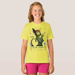 Gele Jeugd Artistieke Vlinder Leuk T-shirt