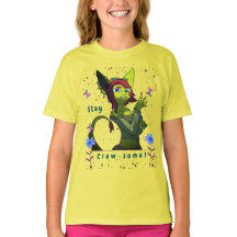 Gele Jeugd Artistieke Vlinder Leuk T-shirt