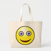 Gele jodenboes voor glimlachen grote tote bag (Voorkant)