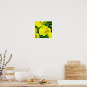 Gele Johnny Jump Up Poster Print (Keuken)