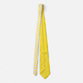 Gele Jumbo Stippen Custom Necktie Stropdas (Achterkant)