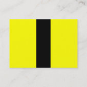 Gele jumpsuit visitekaartje (Achterkant)