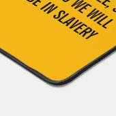 Gele JUNETEENTH Afrikaanse Amerikaanse vlag Bureaumat (Hoek)