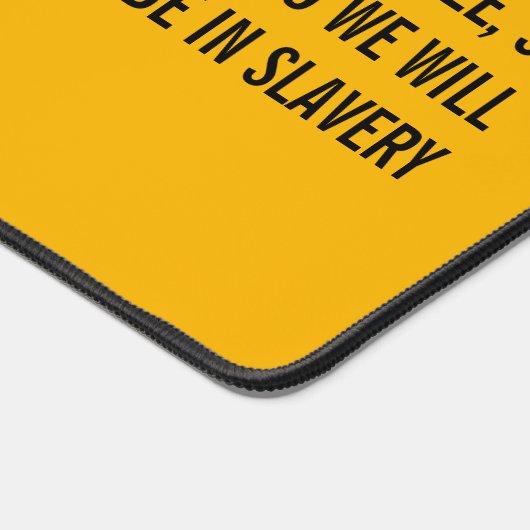 Gele JUNETEENTH Afrikaanse Amerikaanse vlag Bureaumat (Hoek)