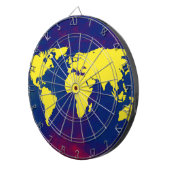 gele kaart dartbord (Voorkant Rechts)