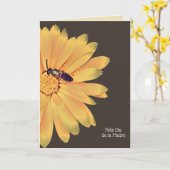 Gele kaart Feliz Día de la Madre (Gele Bloem)