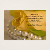 Gele Kaart met een liefdadigheidsveeg en parelbrui (Voorkant)