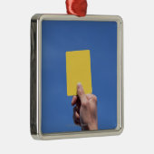 Gele kaart metalen ornament (Rechts)