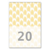 Gele Kaart van de tabel met stamkruiden (Achterkant)