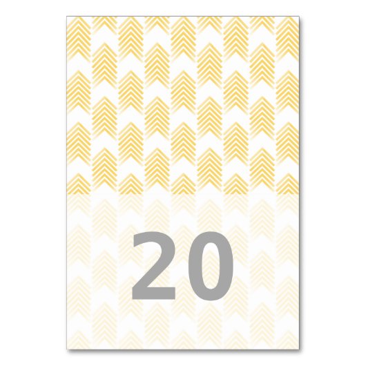 Gele Kaart van de tabel met stamkruiden (Voorkant)