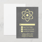 Gele Kaart voor atoomalkborespons (Voorkant / Achterkant)
