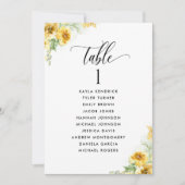 Gele Kaarten van de Floral, van het Zitplan met de (Voorkant)