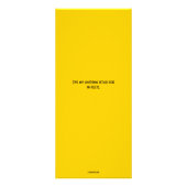 Gele Kaarten voor het reinigen van bubbels Reclamekaart (Achterkant)