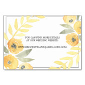 Gele Kaarten voor huwelijksbruiningen (Achterkant)