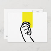 Gele-kaartvoetbal Briefkaart (Voorkant / Achterkant)