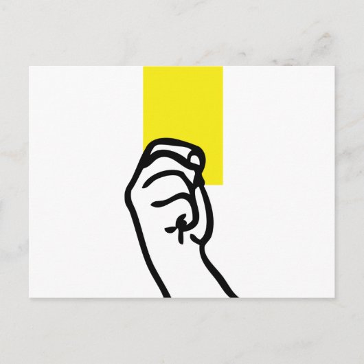 Gele-kaartvoetbal Briefkaart (Voorkant)
