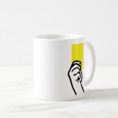 Gele-kaartvoetbal Koffiemok (Voorkant rechts)