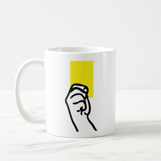 Gele-kaartvoetbal Koffiemok (Links)