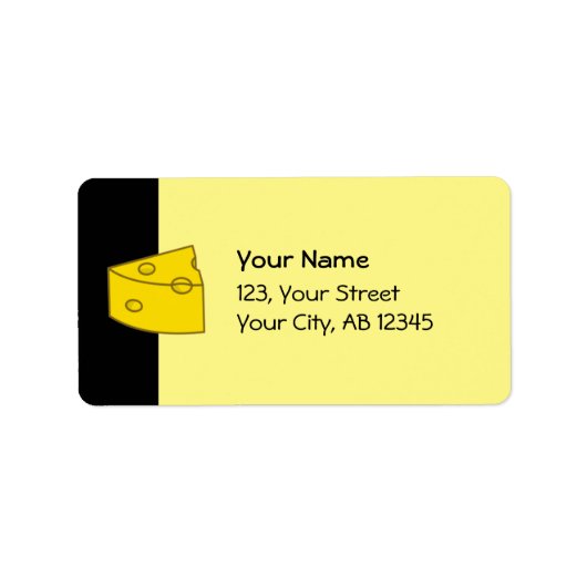 Gele kaas etiket (Voorkant)