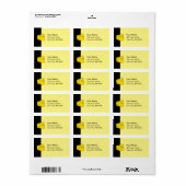 Gele kaas etiket (Full Sheet)