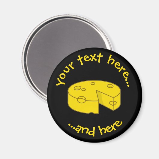 Gele kaas magneet (Voorkant / Achterkant)