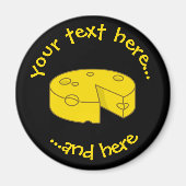 Gele kaas magneet (Voorkant)