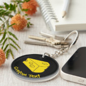 Gele kaas sleutelhanger (Voorkant Rechts)