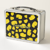 Gele kaaspatroon Metal Lunch Box (Voorkant)
