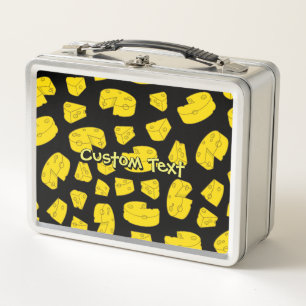 Gele kaaspatroon Metal Lunch Box