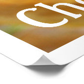 Gele kaaswielen afdruk poster (Hoek)