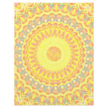 Gele Kaleidoscoop Scrapbook Papier 2-zijdige Pagin