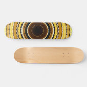 Gele kaleidoscoop skateboard (Horizontaal)