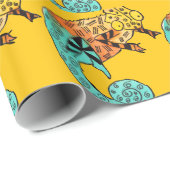 Gele kameleinkt cadeaupapier (Rol Hoek)