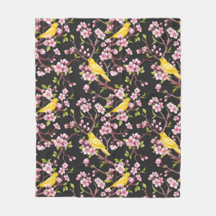 Gele Kanarie  Fleece Deken