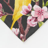 Gele Kanarie Fleece Deken (Hoek)