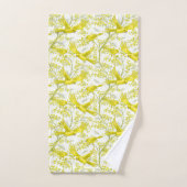 Gele kanarievogels bad handdoek (Handdoek)