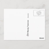 Gele kangaroo Paw-bloem Briefkaart (Achterkant)