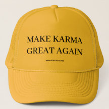 Gele karma hoed