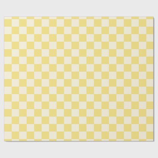 Gele kassa cadeaupapier (Vlak)