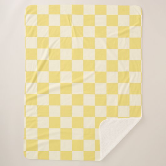 Gele kassa sherpa deken (Voorkant)