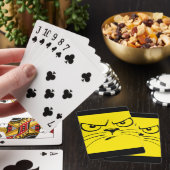 Gele kat Face Bicycle-speelkaarten Pokerkaarten (Insitu)