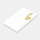 Gele Kat Post-it® Notities Notes (Schuin)