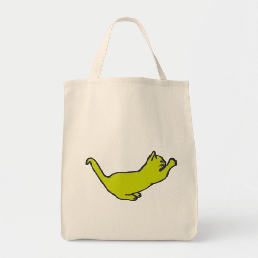 Gele Kat zak Tote Bag (Voorkant)