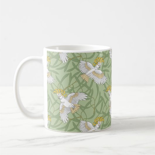Gele katkatoeno koffiemok (Links)