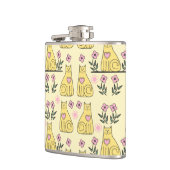 Gele katten heupfles (Links)